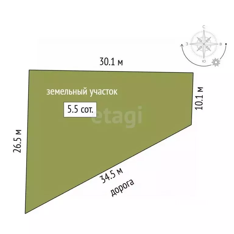 Участок в Крым, Симферопольский район, Трудовское с/пос, Ветеран 2 СНТ ... - Фото 2