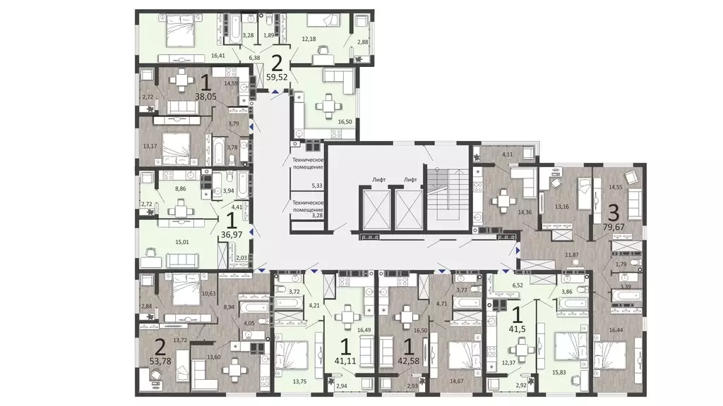 3-к кв. Рязанская область, Рязань ул. Островского, 122к1 (80.15 м) - Фото 1