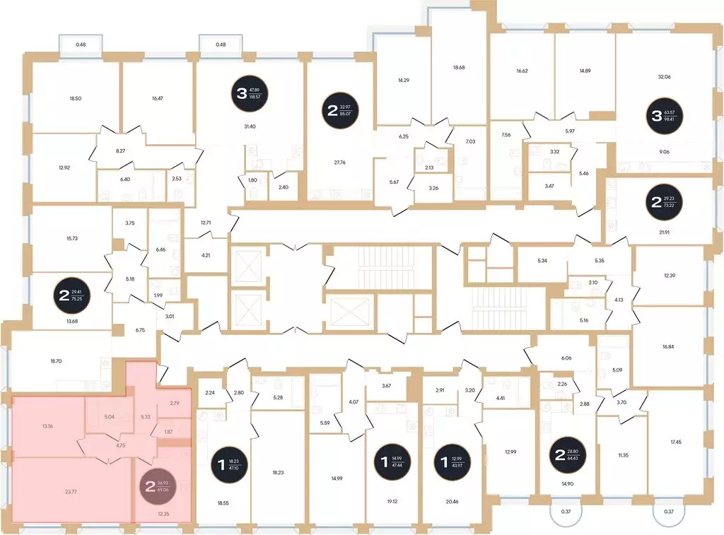2-комнатная квартира: Уфа, улица Рихарда Зорге, 73/1 (68.7 м) - Фото 0