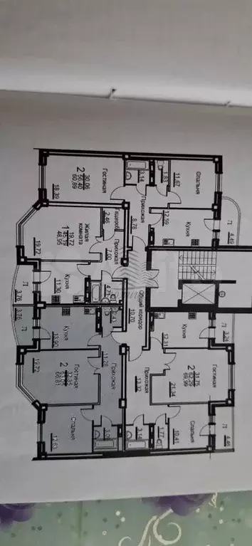2-к. квартира, 63,8 м, 4/9 эт. - Фото 0