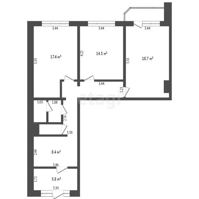 Помещение свободного назначения (79.2 м) - Фото 1