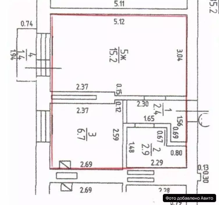1-к кв. Калининградская область, Калининград Кутаисский пер., 2 (27.2 ... - Фото 2