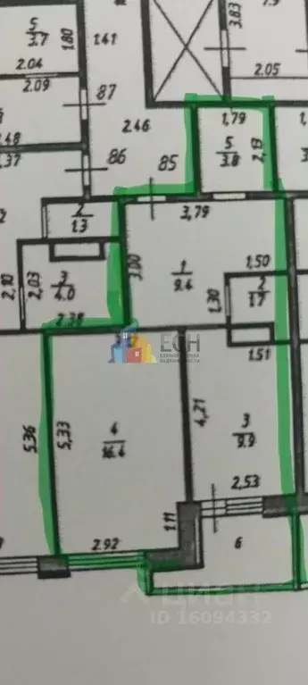 1-к кв. Тульская область, Тула просп. Ленина, 124А (41.2 м) - Фото 2