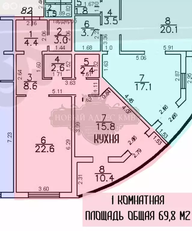 1-комнатная квартира: Пятигорск, улица 295-й Стрелковой Дивизии, 21 ... - Фото 0