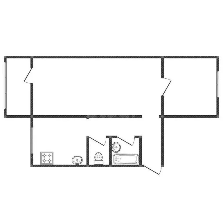 2-комнатная квартира: Курган, улица Урицкого, 12 (45.6 м) - Фото 1