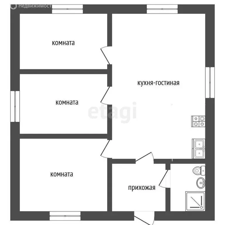 Дом в Тюмень, территория СОСН Берёзка-3, 28-я улица (75 м) - Фото 0