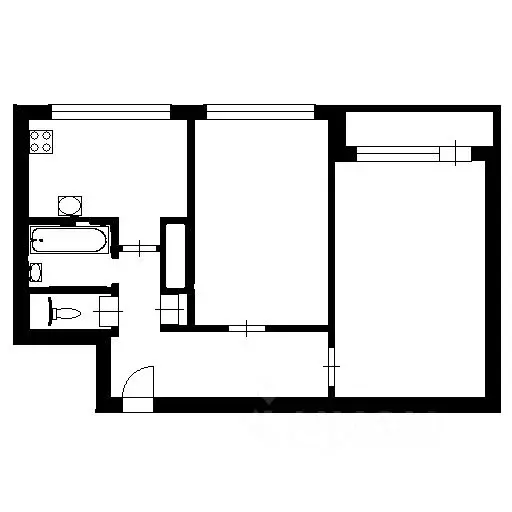 2-к кв. Санкт-Петербург ул. Композиторов, 26/3 (46.1 м) - Фото 2