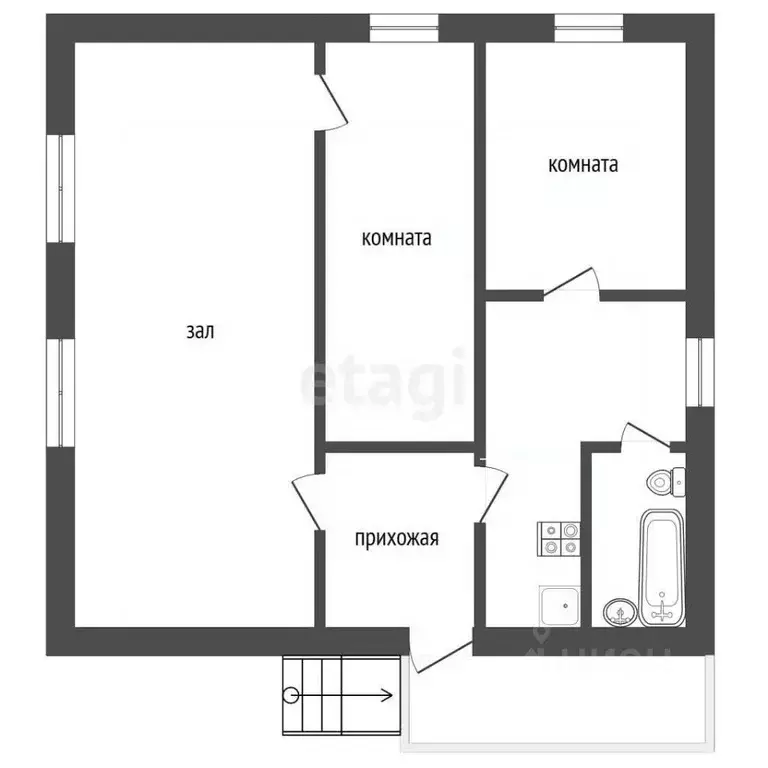 Дом в Пермский край, пос. Куеда ул. Советская (67 м) - Фото 2