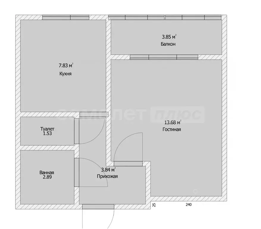 1-к кв. Московская область, Наро-Фоминск ул. Шибанкова, 81 (34.2 м) - Фото 2