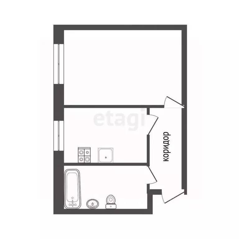 1-к кв. Воронежская область, Воронеж ул. Богдана Хмельницкого, 56Г ... - Фото 2