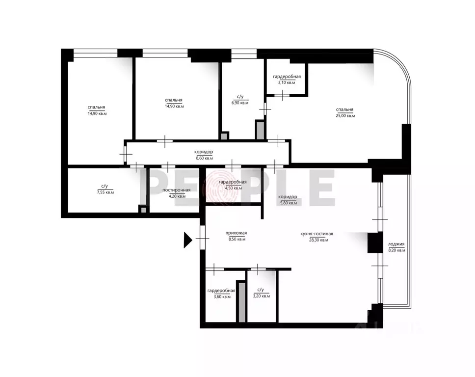 4-к кв. Москва ул. Нижние Мневники, 16к2 (141.0 м) - Фото 2