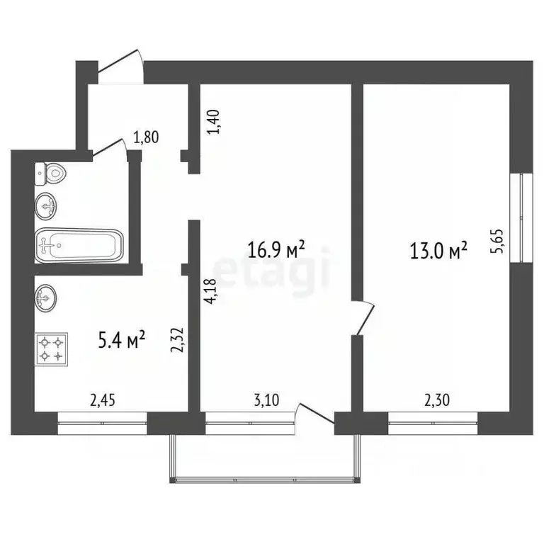 2-к кв. Владимирская область, Ковровский район, пос. Мелехово Школьный ... - Фото 2