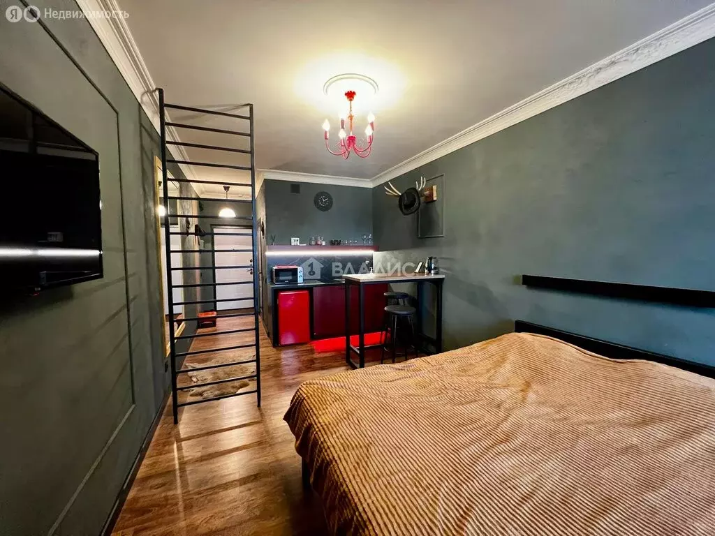 Квартира-студия: Краснодар, микрорайон Любимово, 2/1 (30 м) - Фото 1