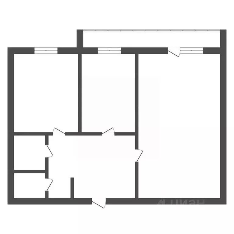 2-к кв. Амурская область, Благовещенск ул. Ленина, 196/2 (54.6 м) - Фото 2