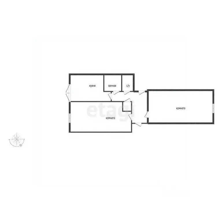 2-к кв. Пермский край, Пермь Молдавская ул., 8 (44.4 м) - Фото 2