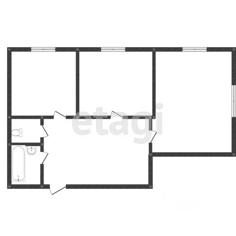 2-к кв. Ханты-Мансийский АО, Сургут Университетская ул., 19 (72.8 м) - Фото 1