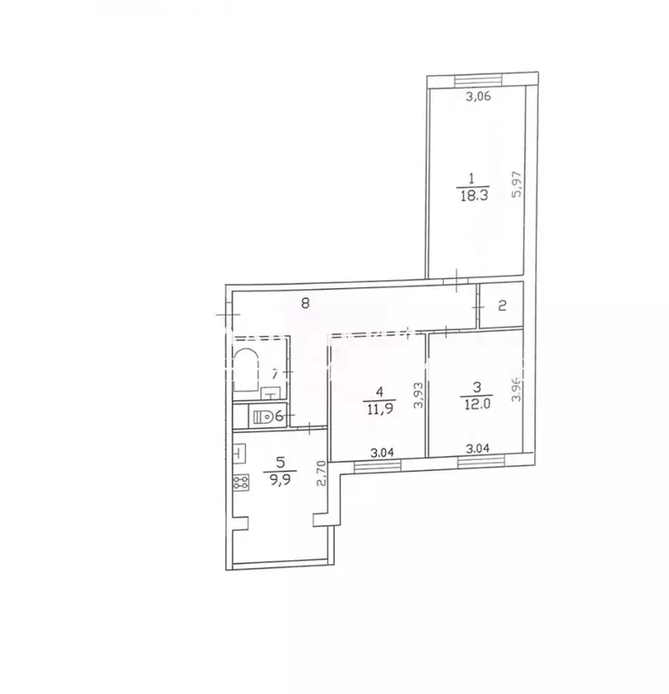 3-к кв. Ленинградская область, Всеволожск Южный мкр, ул. ... - Фото 2