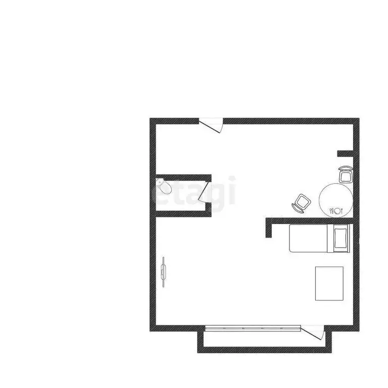1-комнатная квартира: Иркутск, микрорайон Ершовский, 130А (48 м) - Фото 1