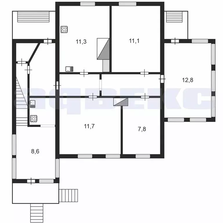 Дом в посёлок Тярлево, Песочная улица (120 м) - Фото 2