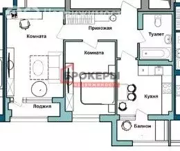 2-комнатная квартира: Севастополь, улица Степаняна, 2Б (50.5 м) - Фото 1