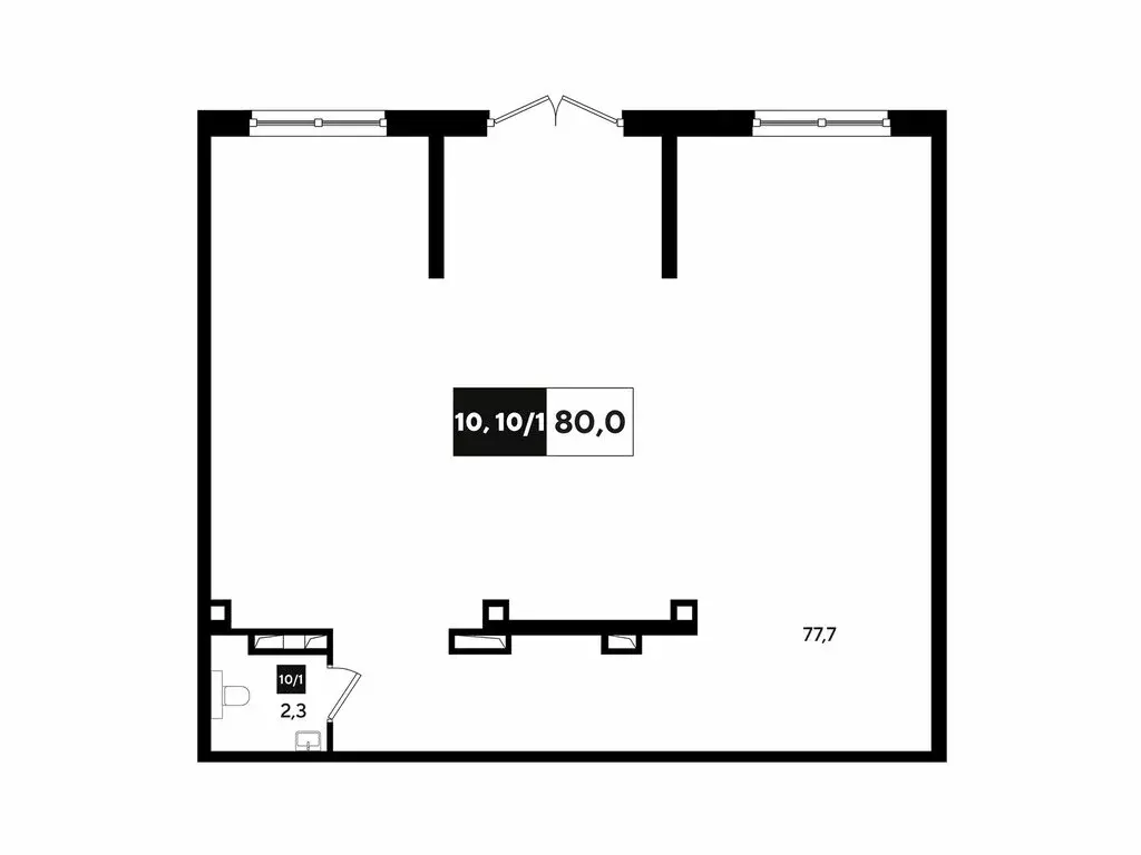 Офис (81 м) - Фото 1