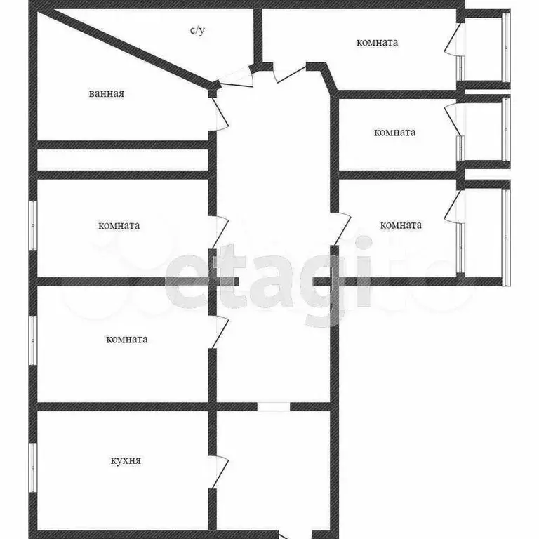 5-к. квартира, 104,6 м, 6/10 эт. - Фото 0