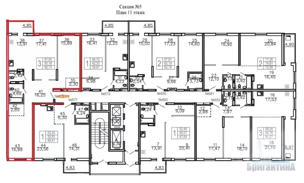 3-к кв. Самарская область, Самара ул. Дыбенко, 5 (97.6 м) - Фото 1