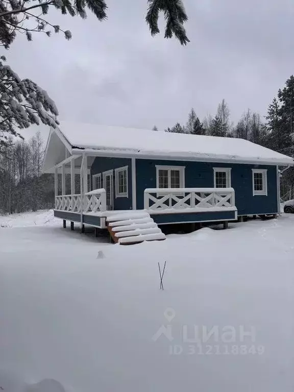 Дом в Ленинградская область, Приозерский район, Плодовское с/пос, пос. ... - Фото 0