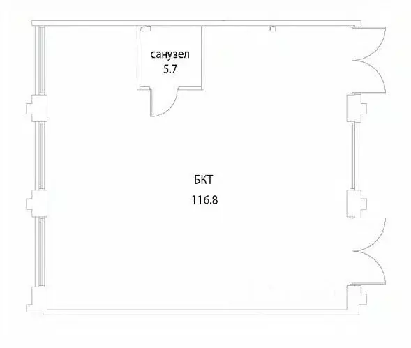 Помещение свободного назначения в Москва ул. Нижние Мневники, 12 (123 ... - Фото 2
