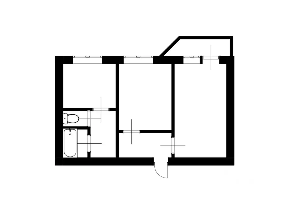 2-к кв. Нижегородская область, Нижний Новгород ул. Надежды Сусловой, ... - Фото 2