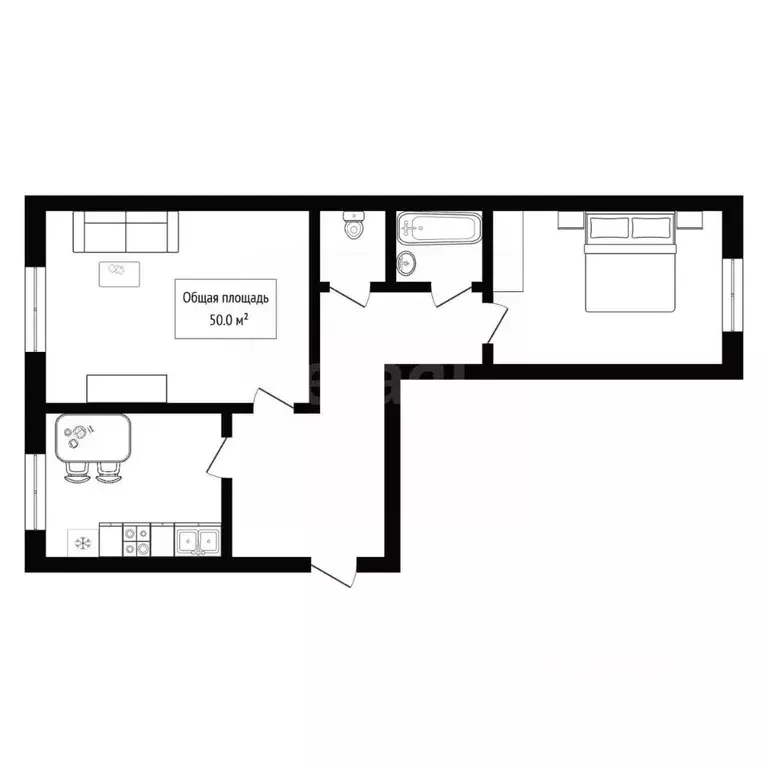 2-к кв. Алтай, Горно-Алтайск ул. Григория Чорос-Гуркина (50.0 м) - Фото 2