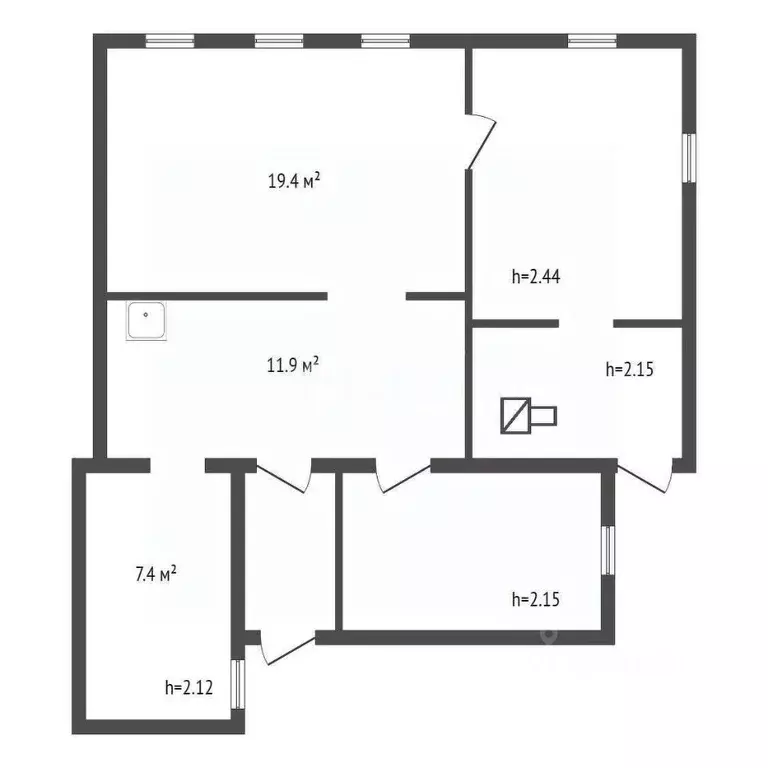 Дом в Красноярский край, Красноярск ул. Марии Ульяновой (68 м) - Фото 1