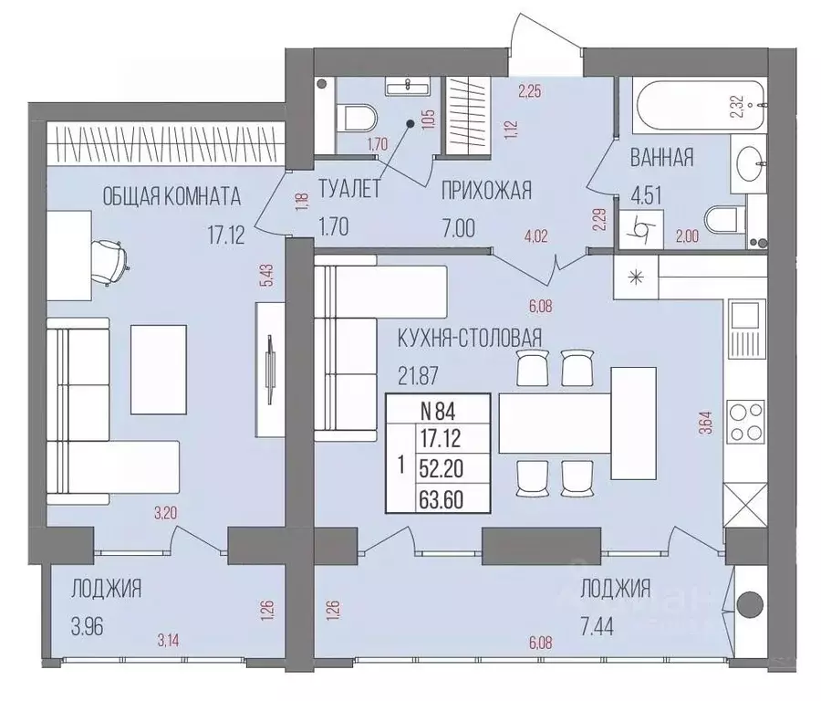 1-к кв. Марий Эл, Йошкар-Ола Западный мкр,  (63.6 м) - Фото 0