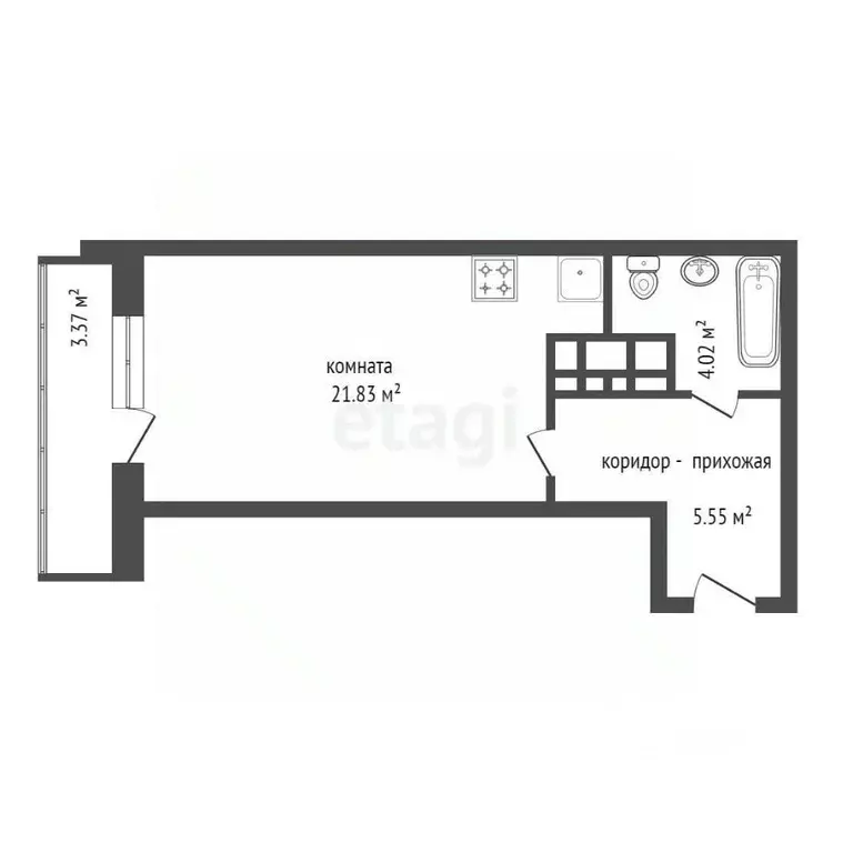 Студия Красноярский край, Красноярск Судостроительная ул., 27В (29.3 ... - Фото 1