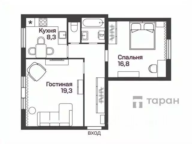2-к кв. Челябинская область, Челябинск пос. Новосинеглазово, Советская ... - Фото 1