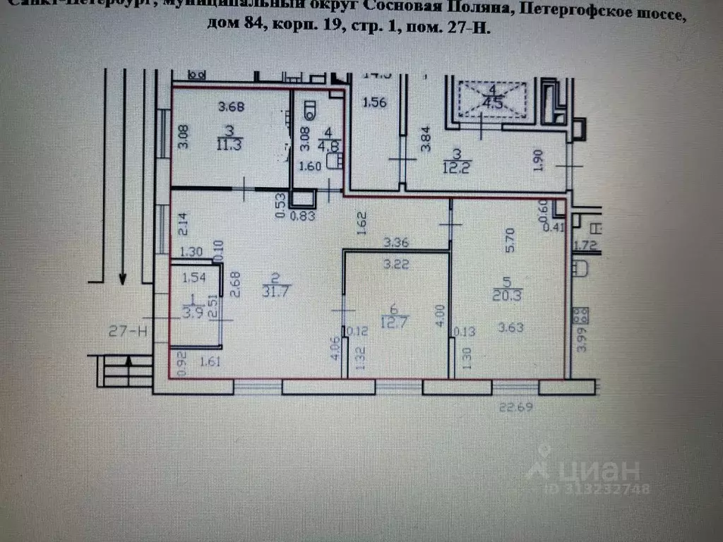 Торговая площадь в Санкт-Петербург Петергофское ш., 84к19 (85 м) - Фото 1