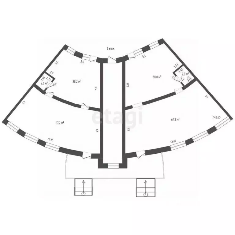 Торговая площадь в Ханты-Мансийский АО, Ханты-Мансийск ул. Строителей, ... - Фото 1
