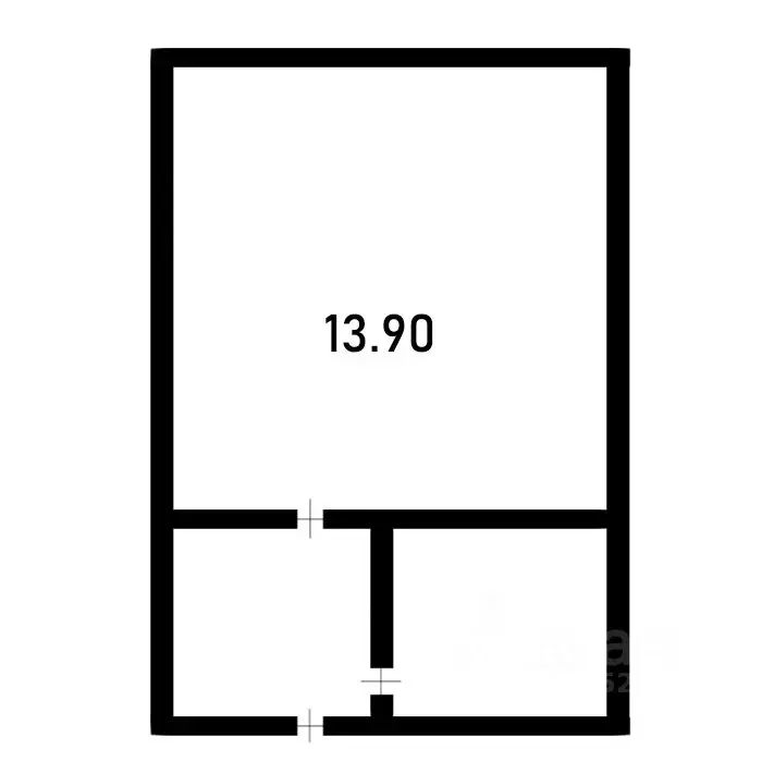 1-к кв. Приморский край, Владивосток ул. Адмирала Корнилова, 11 (23.0 ... - Фото 1