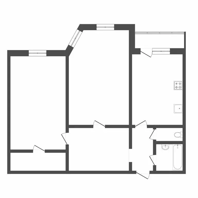 2-комнатная квартира: Тюмень, Широтная улица, 96 (56.9 м) - Фото 1
