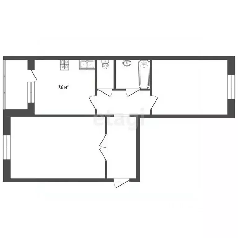 2-к кв. Мордовия, Саранск ул. Фридриха Энгельса, 13А (49.1 м) - Фото 2