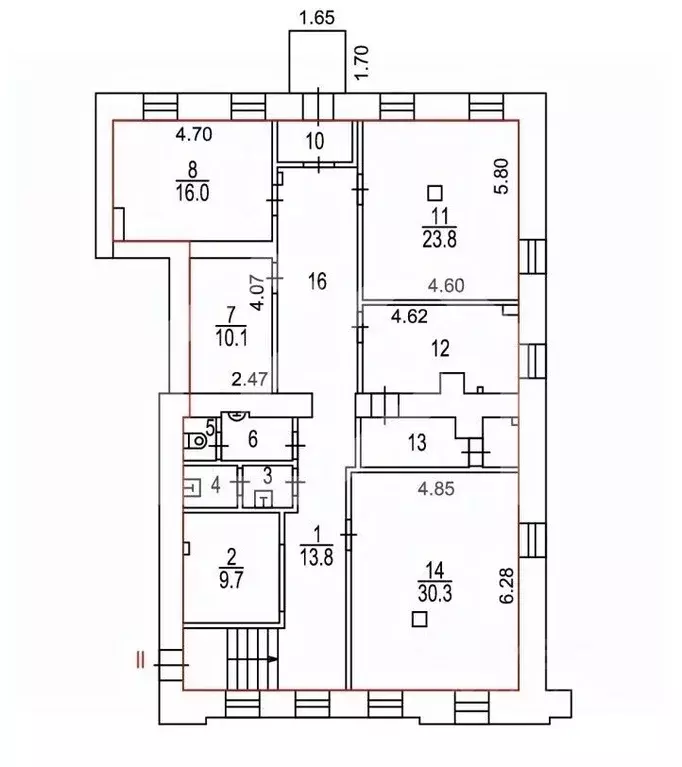 Помещение свободного назначения в Москва ул. Бахрушина, 28 (155 м) - Фото 2