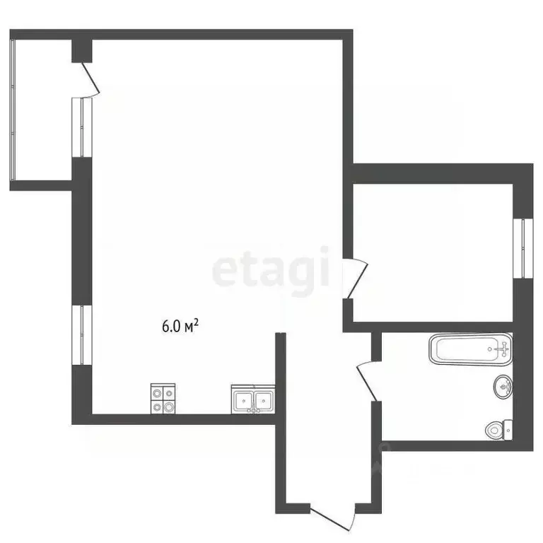 2-к кв. Забайкальский край, Чита Кайдаловская ул., 10 (41.2 м) - Фото 2