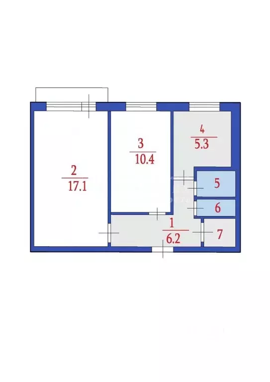 2-к кв. Кемеровская область, Кемерово Инициативная ул., 38 (40.7 м) - Фото 2
