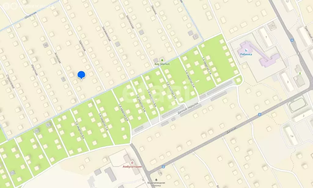 Участок в Сотниково, ДНТ Овощевод, Агинская улица (6.53 м) - Фото 1