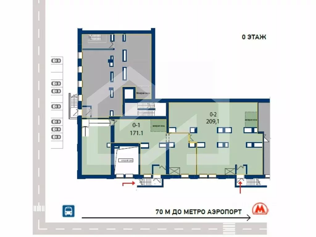 Помещение свободного назначения в Москва Ленинградский просп., 47С2 ... - Фото 2