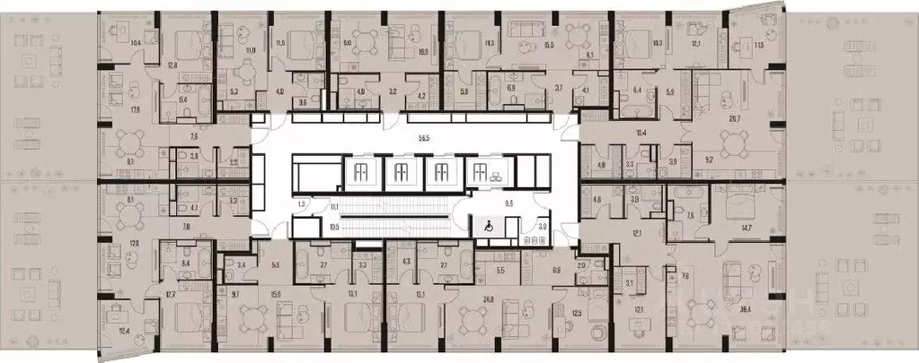 3-к кв. Москва Летниковская ул., 11к1 (129.0 м) - Фото 1