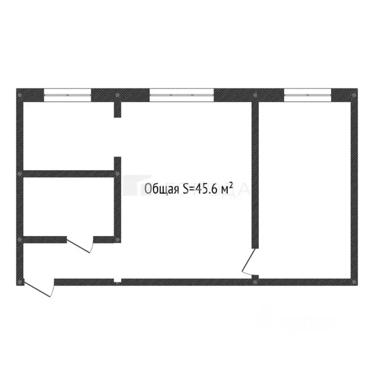 2-к кв. Кемеровская область, Новокузнецк ул. 40 лет ВЛКСМ, 30 (45.6 м) - Фото 1