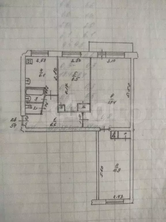 3-к. квартира, 59 м, 2/5 эт. - Фото 0