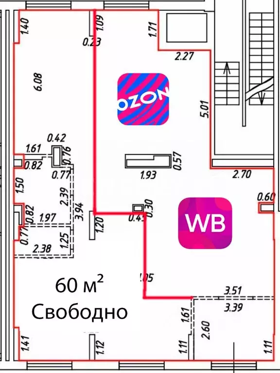 Помещение свободного назначения в Москва Алтуфьевское ш., 55к4 (60 м) - Фото 2