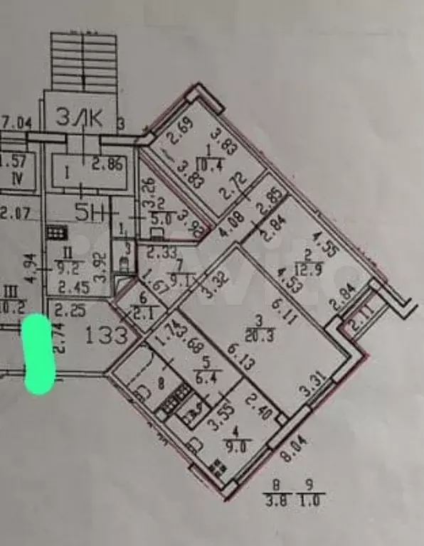3-к. квартира, 80 м, 1/10 эт. - Фото 0